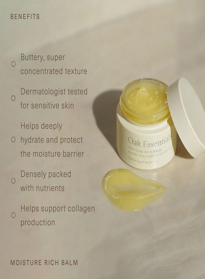 Oak Essentials Moisture Rich Balm | Nourishing Face Balm with Sea Buckthorn & Borage Seed Oil to Help Support Collagen and Deep Hydration, 1.4 Oz - Image 3